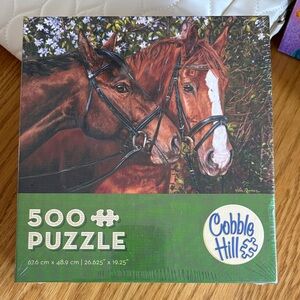 Cobb Hill by New Balance Horses Jigsaw Puzzle - Brown